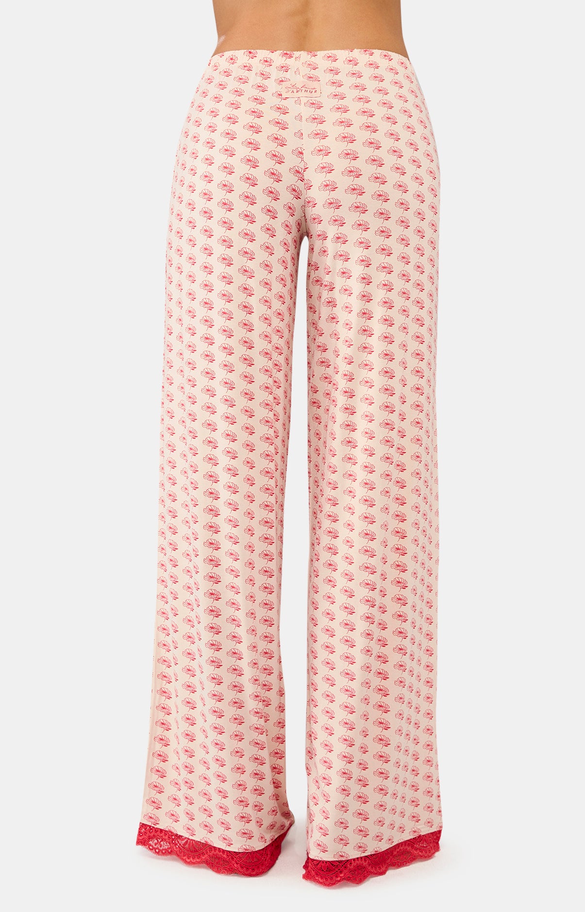 Pantalon Femme Fleur safi Rose 8
