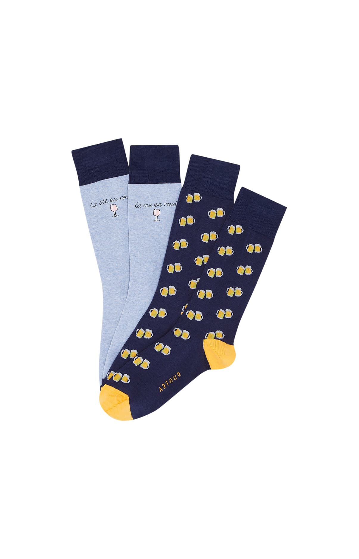 Chaussettes Homme Apéro Bleu et Marine 1