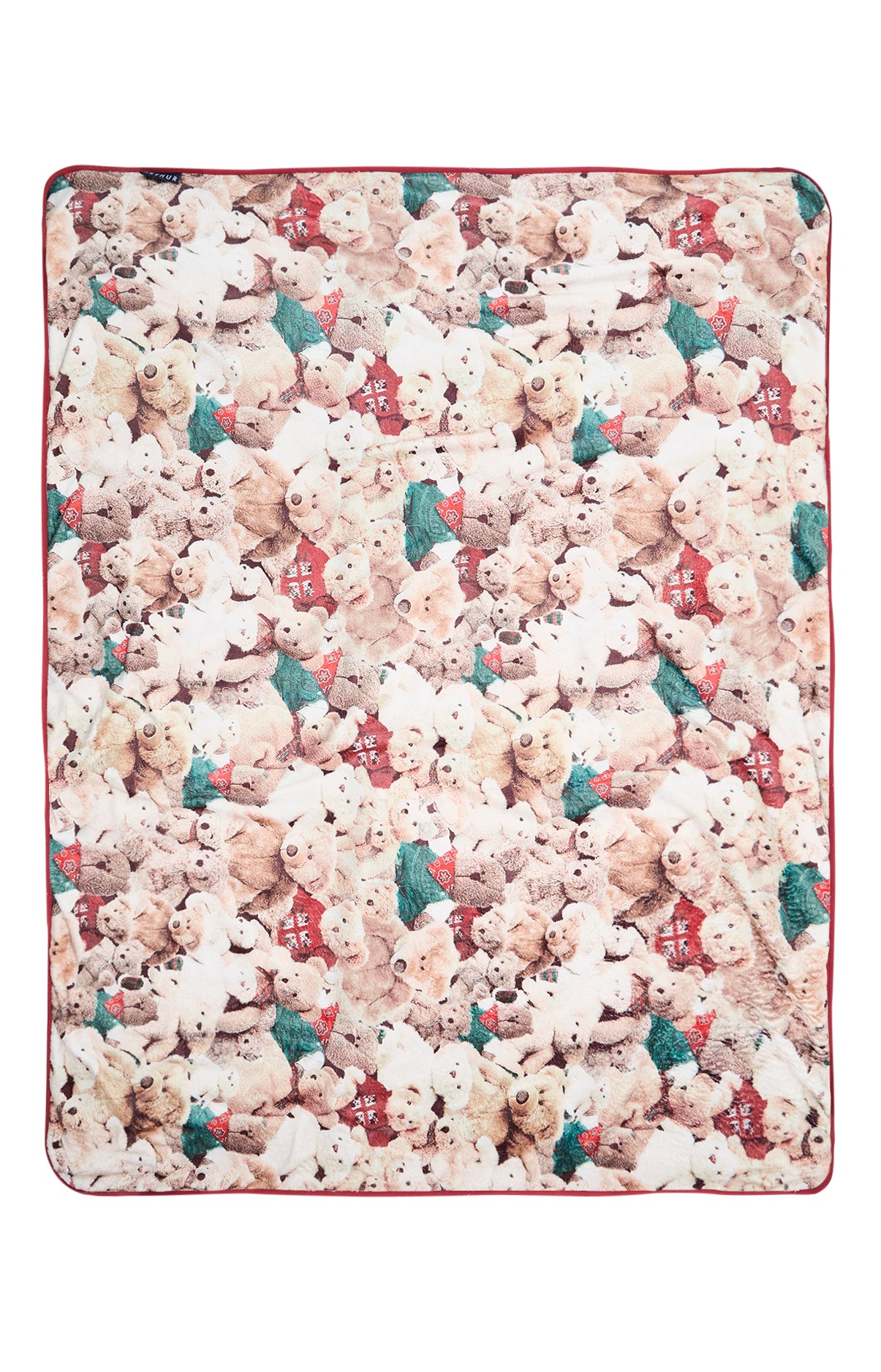 Plaid Accessoire Teddy Beige et Marron 3