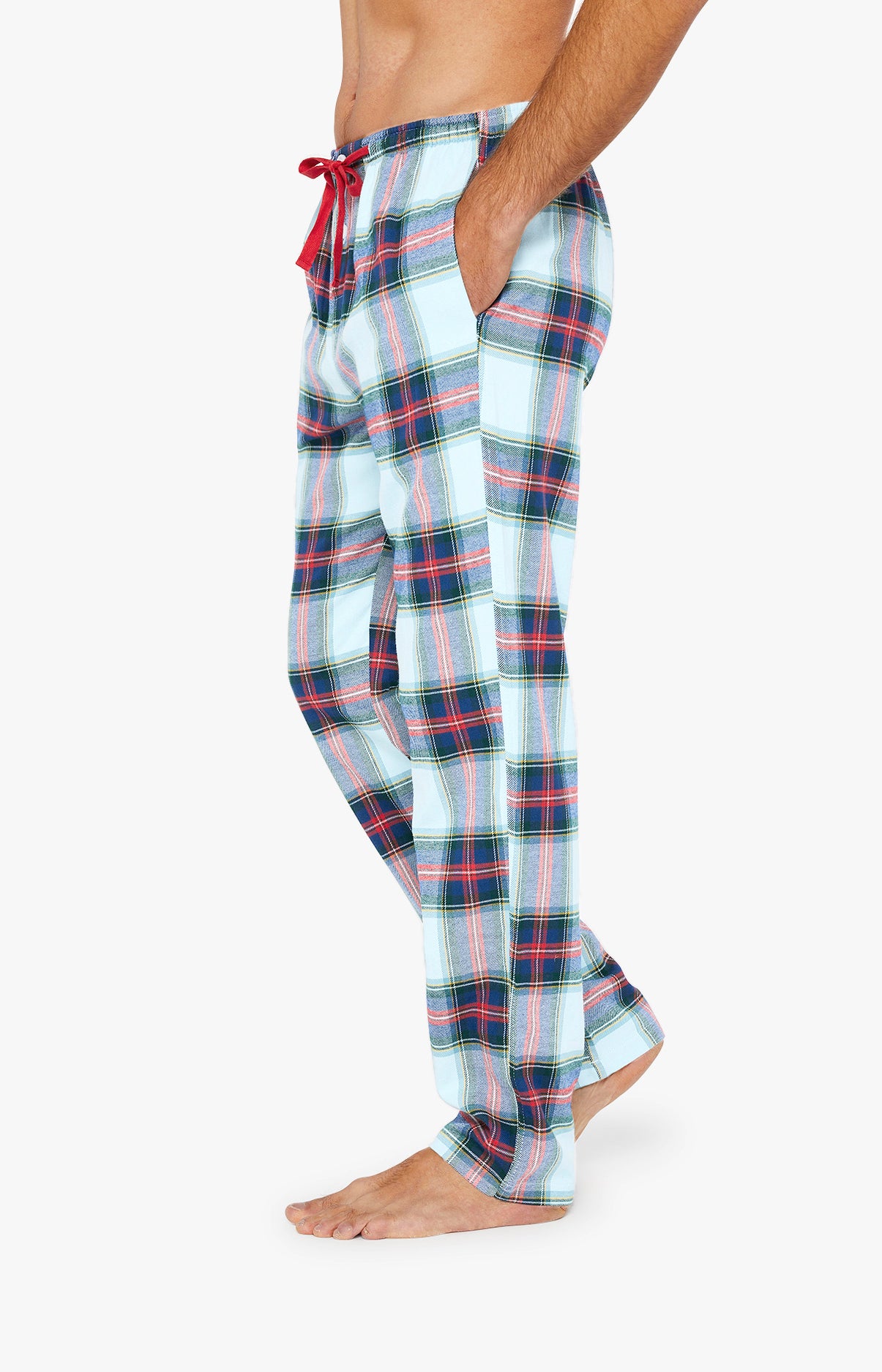 Pyjama long boutonné Homme Logan Glace Bleu 6