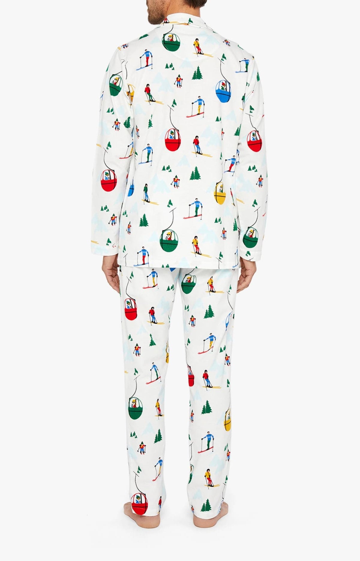 Pyjama boutonné Homme Mont Pyjama Blanc 4