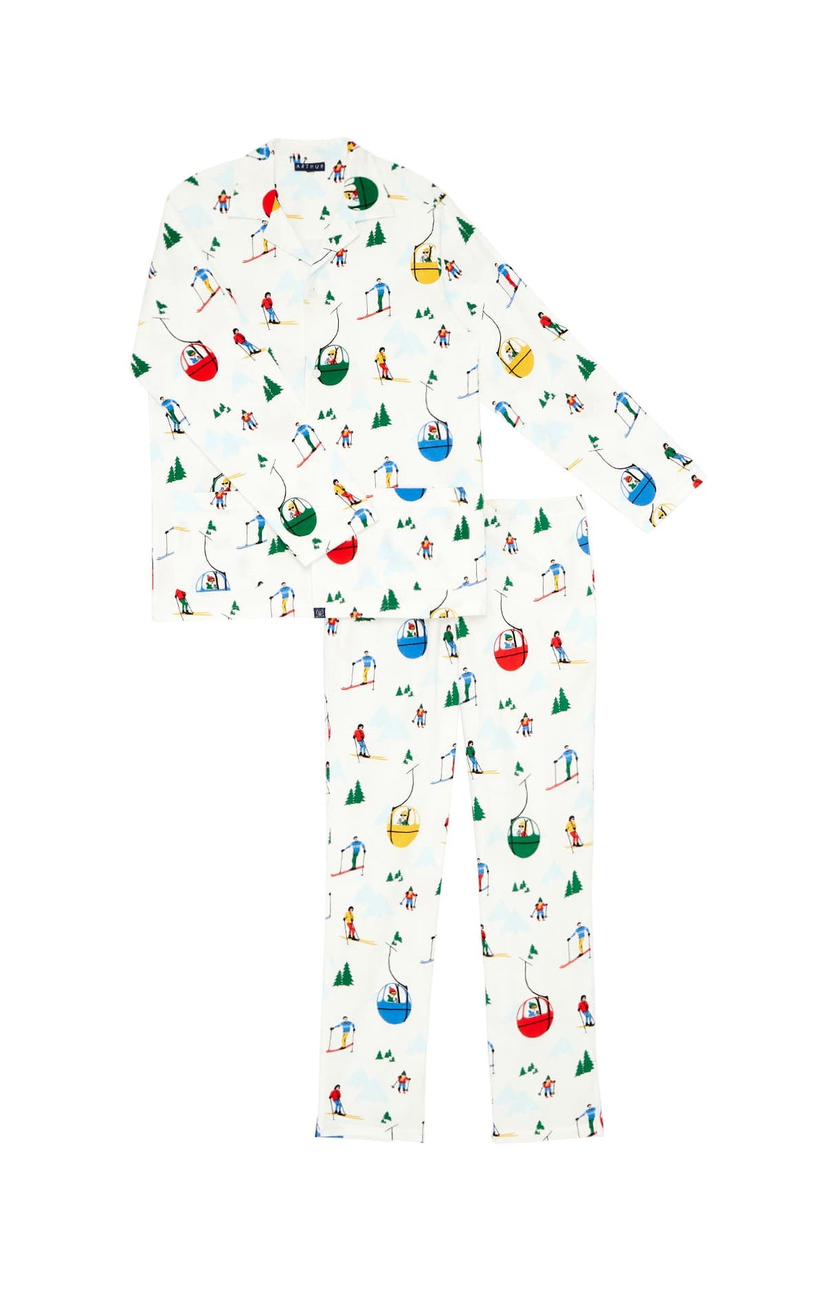 Pyjama boutonné Enfant Mont Pyjama Blanc 2
