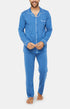 Pyjama long boutonné Homme Petit Vélo Bleu 1