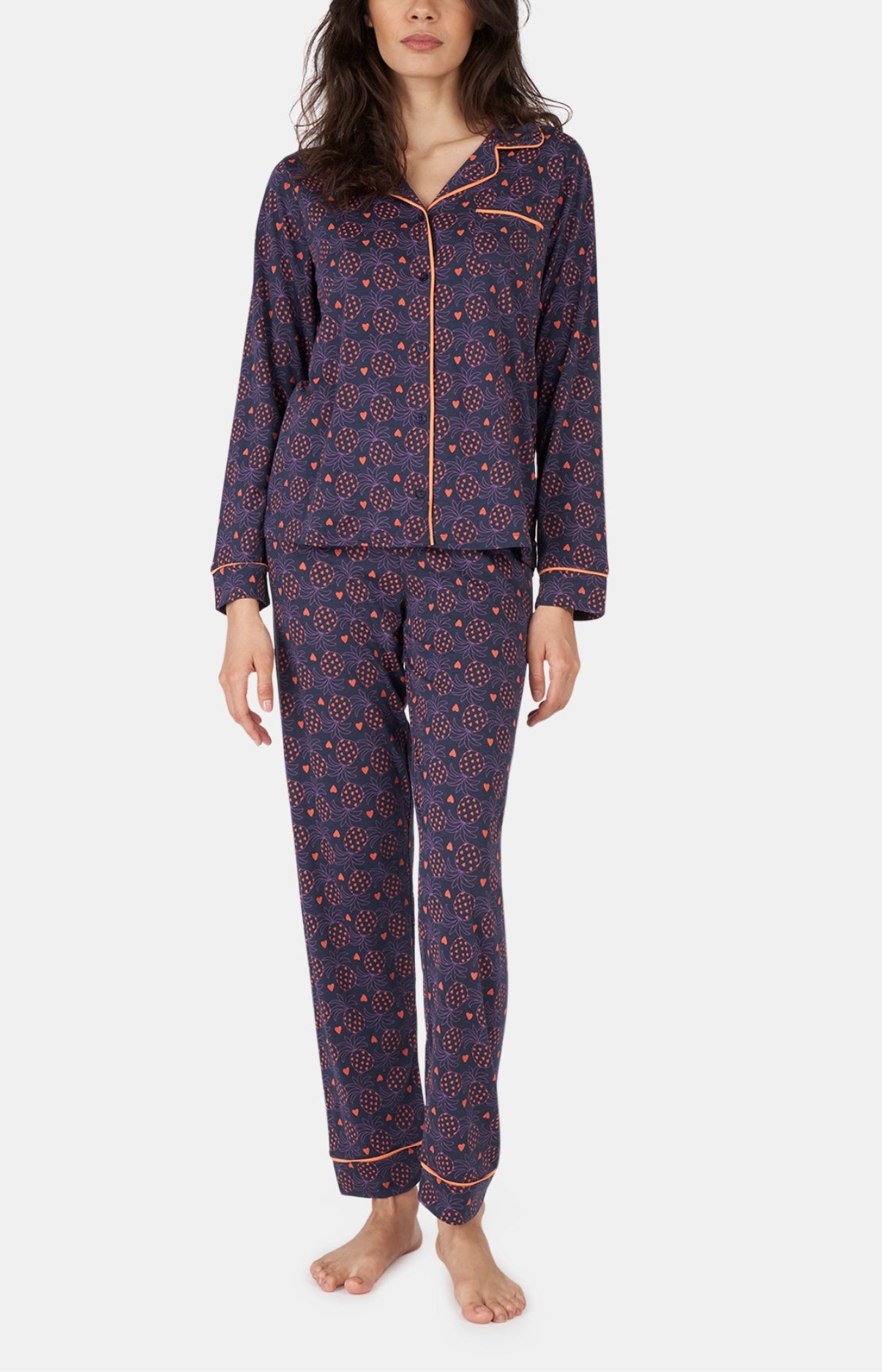 Pigiama con bottoni Frutto proibito Pigiama lungo donna – Arthur