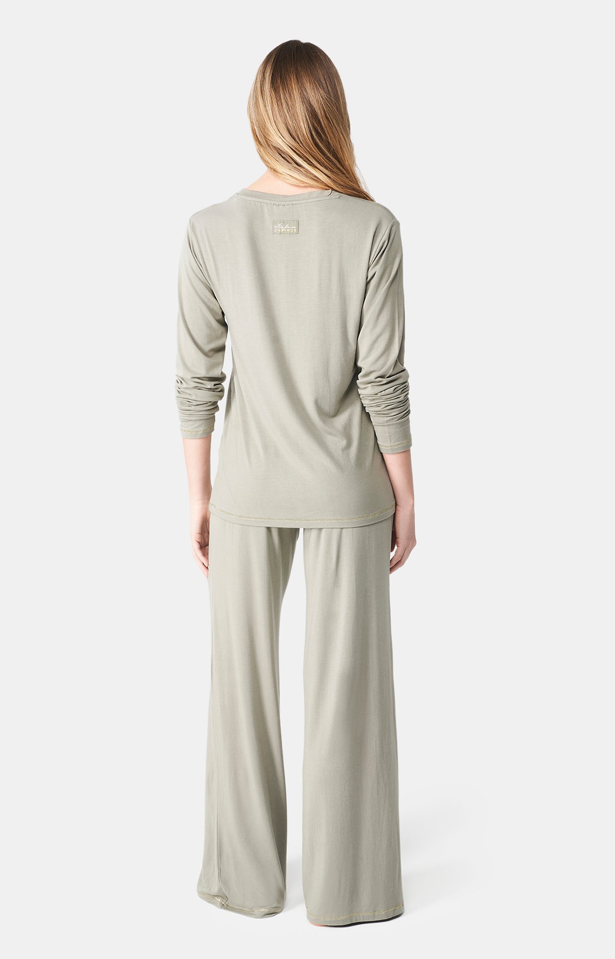 Pyjama long Femme Belle de nuit Vert 10