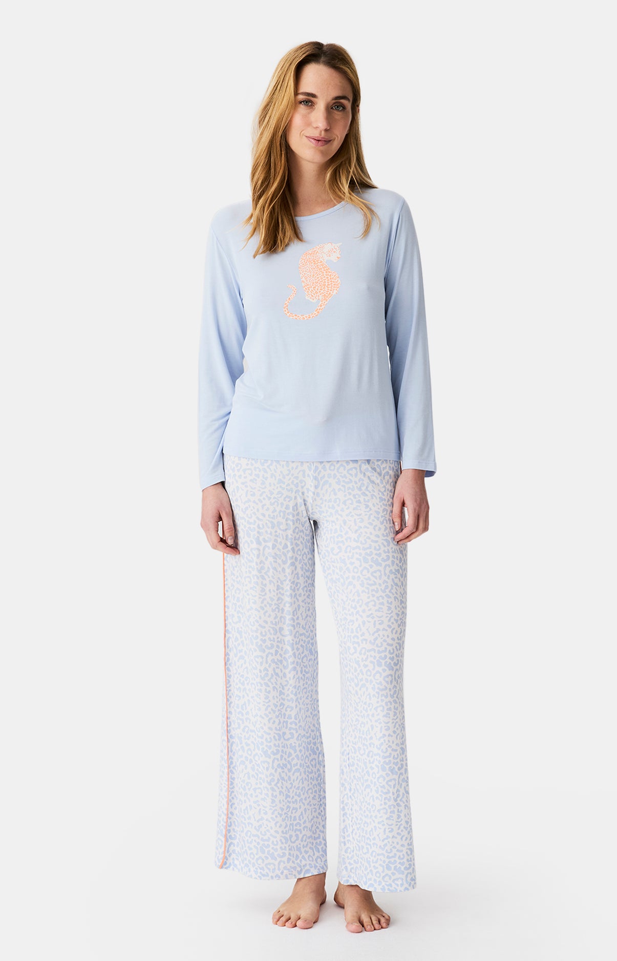 Pyjamas Femme Félina BLEU 1