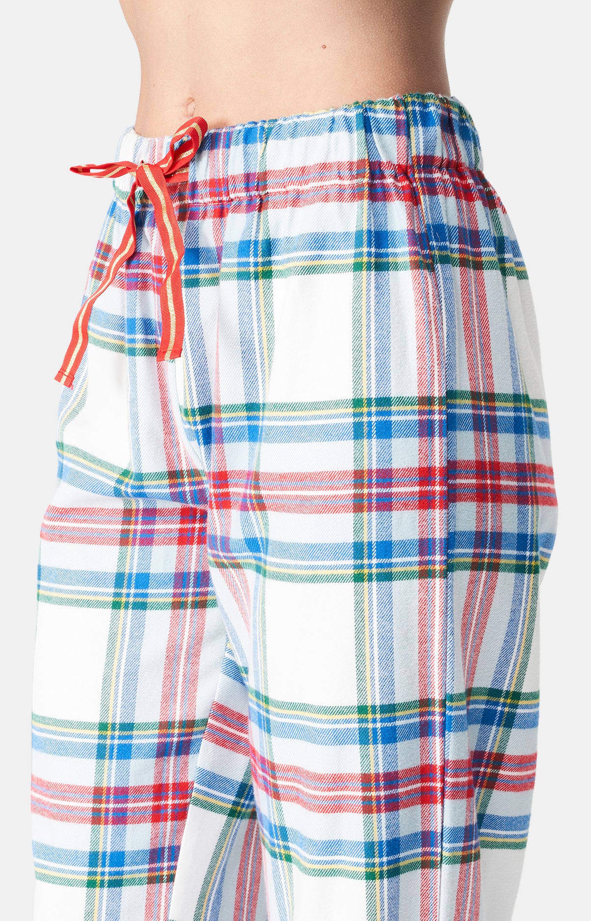 Pyjama long boutonné Femme Logan Blanc et Ivoire 6