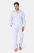 Pyjama long boutonné Homme Tradi Bleu 1