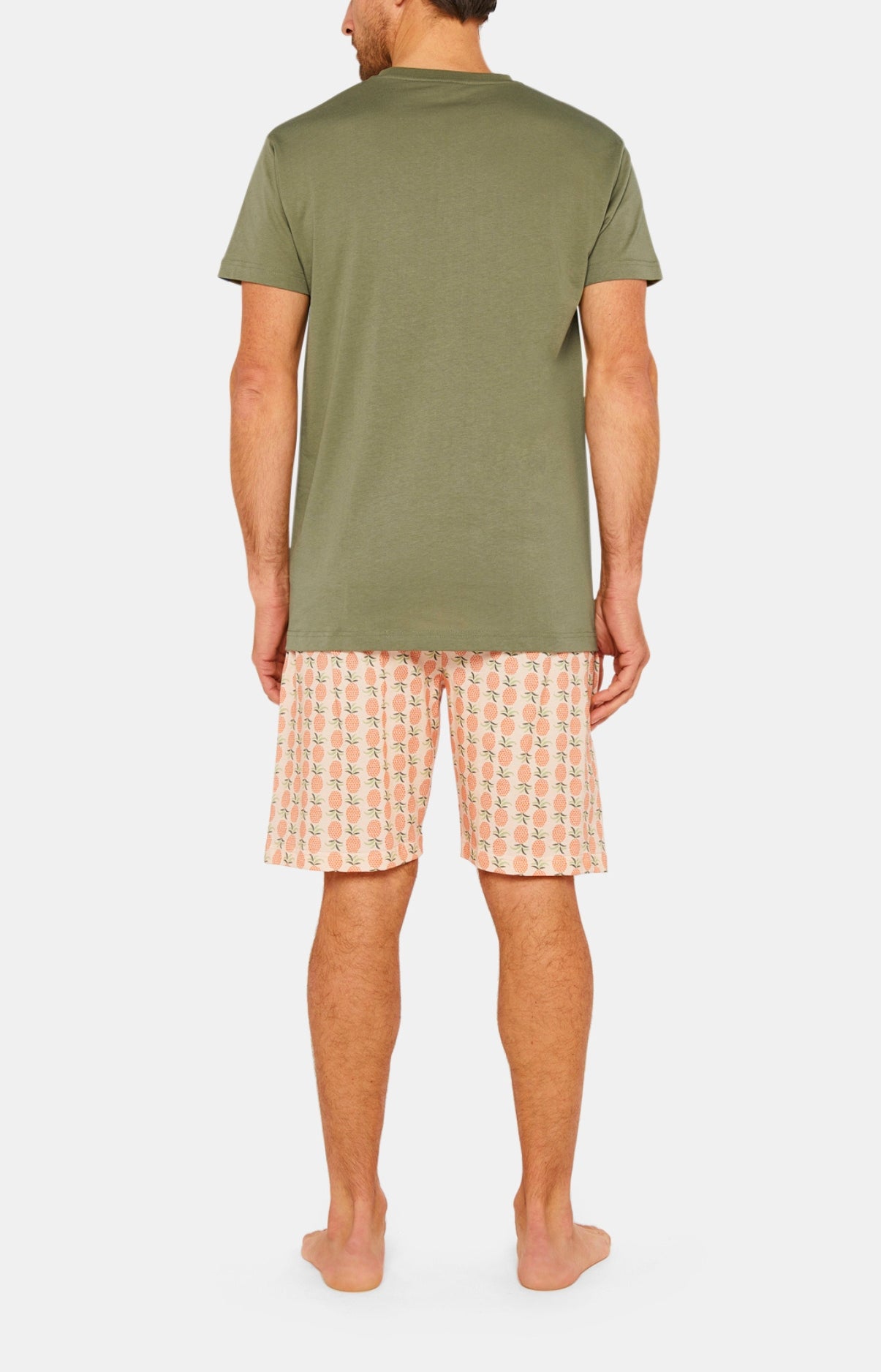 Pyjashort Homme Ananas Orange 6