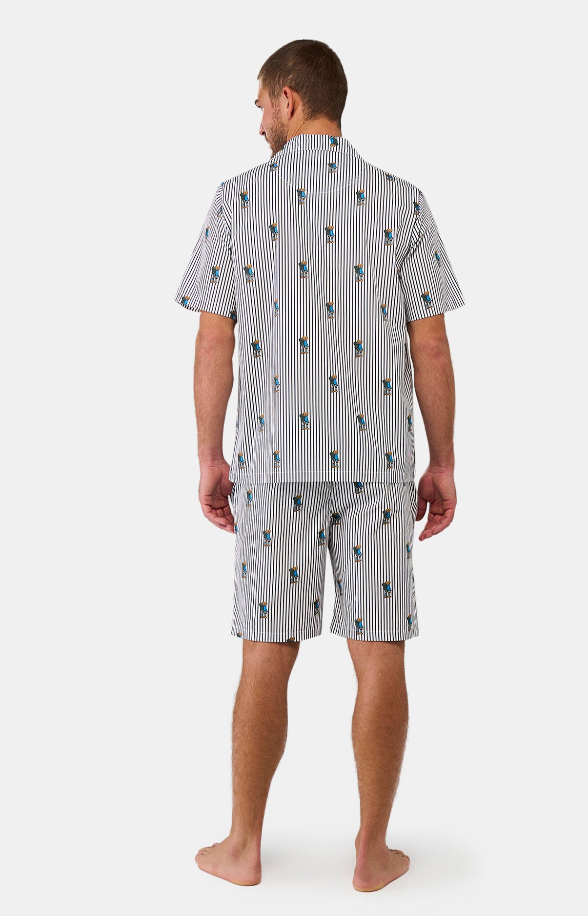 Pyjashort Homme Randormeur Marine et Blanc 13