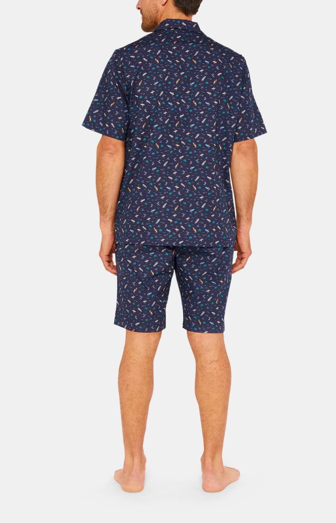 Pyjashort boutonné Homme California Marine 3