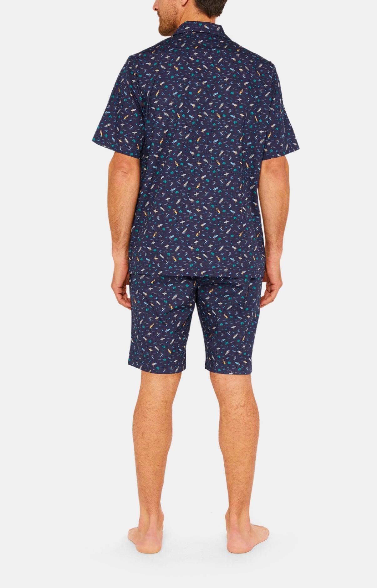 Pyjashort boutonné Homme California Marine 3