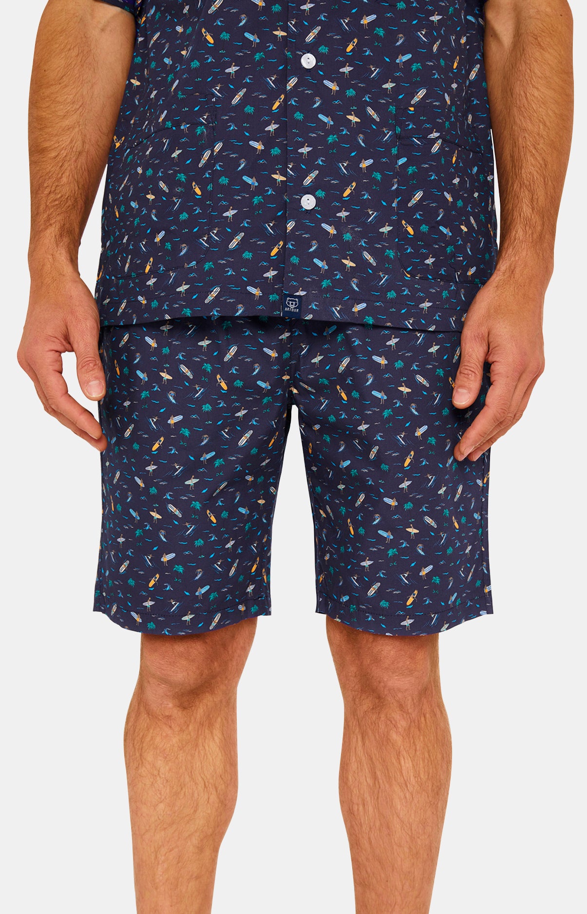 Pyjashort boutonné Homme California Marine 5