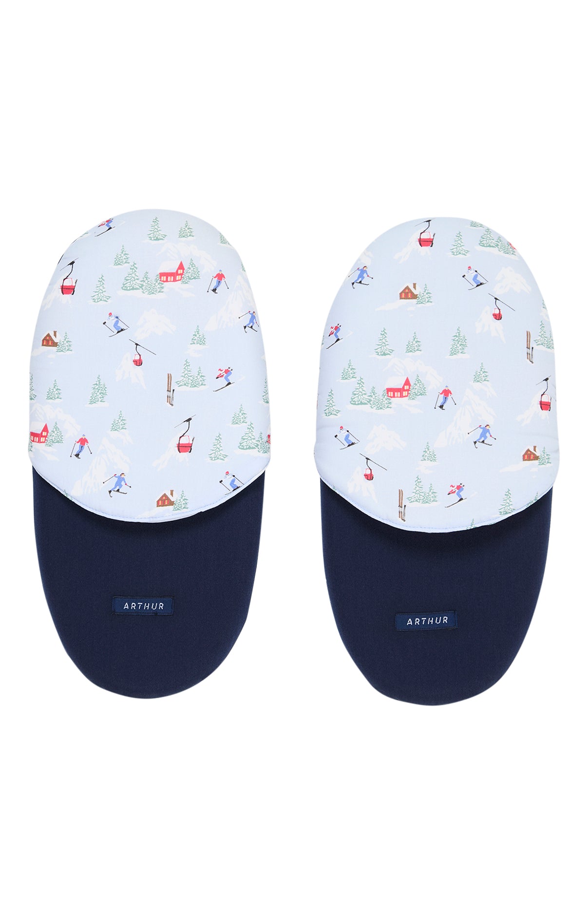 Chaussons Homme Noël en altitude CIEL 3