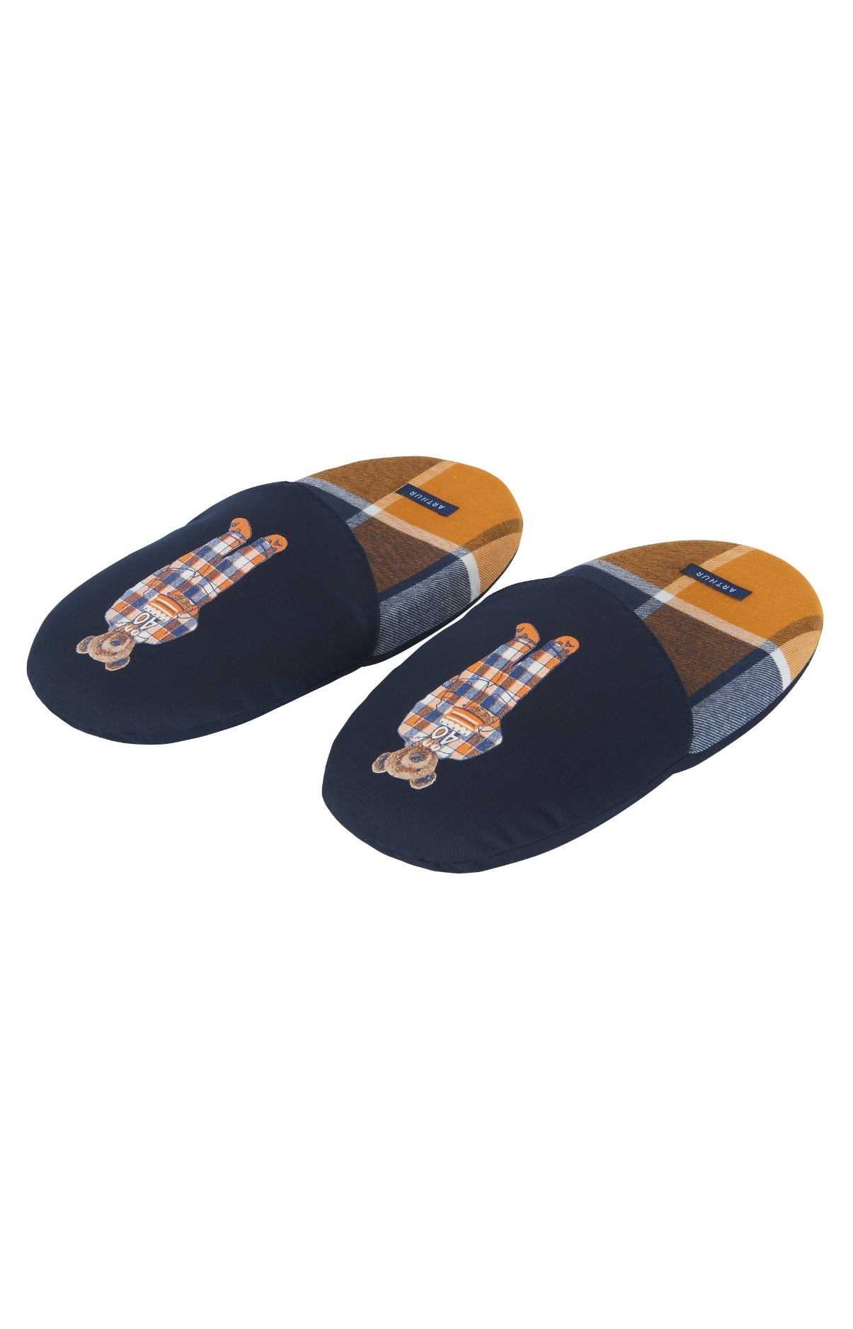 Pantoufles Homme Happy 40 Beige et Marron 1