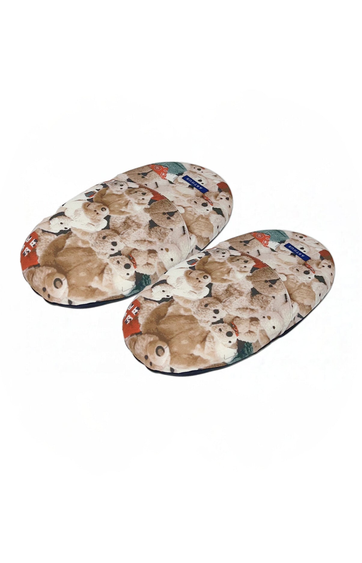 Pantoufles Homme Teddy Beige et Marron 5