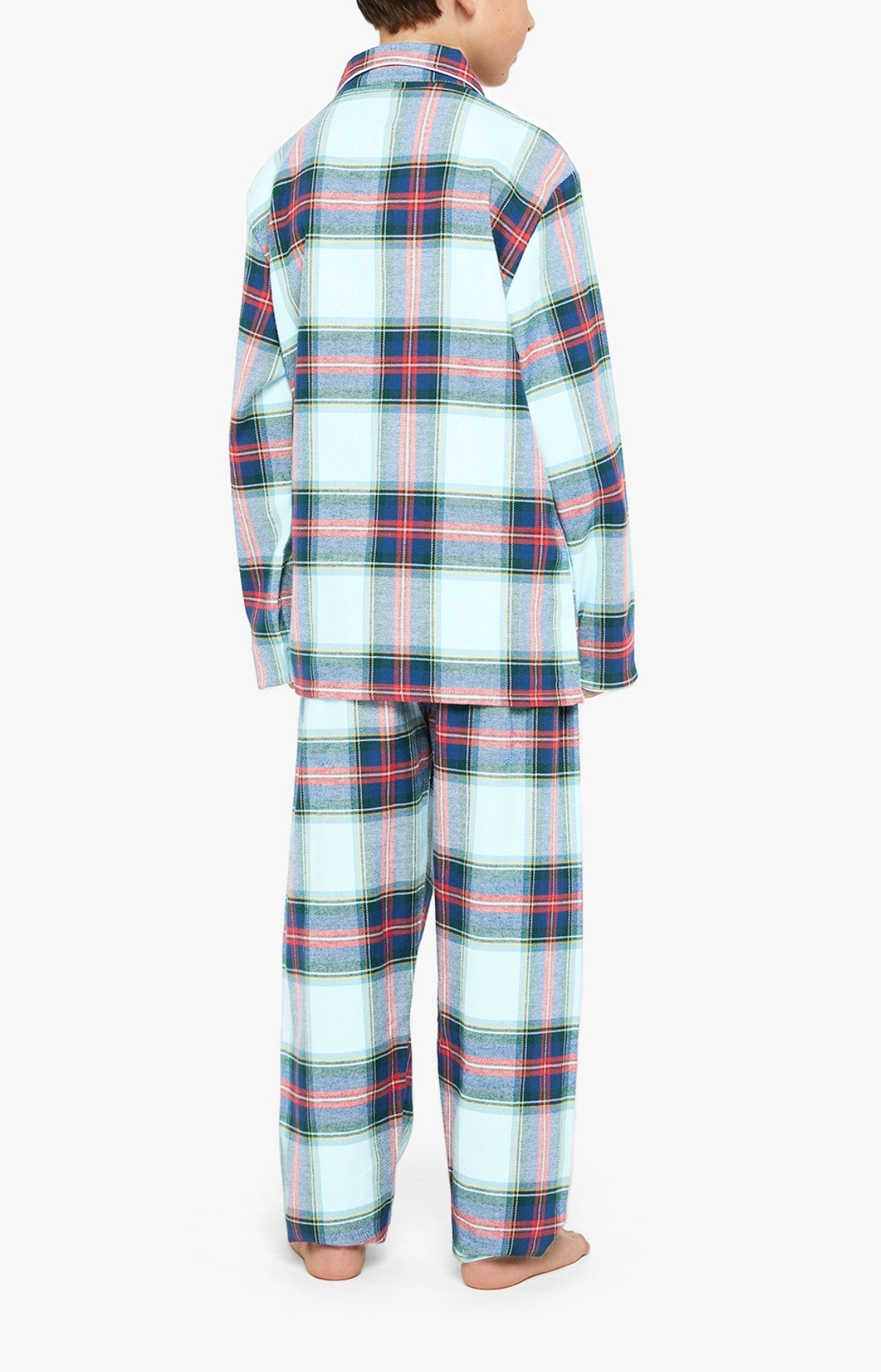 Pyjama long boutonné Enfant Logan Bleu 5