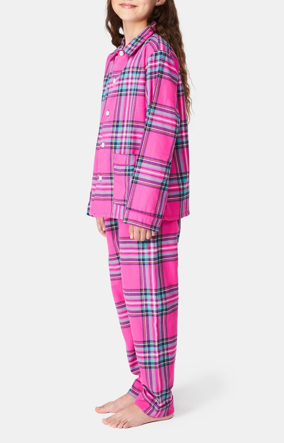 Pyjama long boutonné Enfant Rosa Rose 4