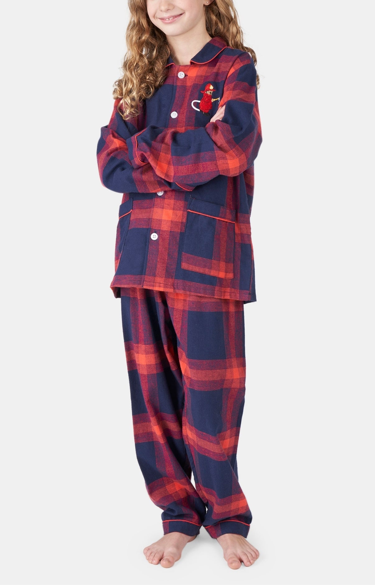 Pyjama boutonné Enfant On Fire Rouge 2