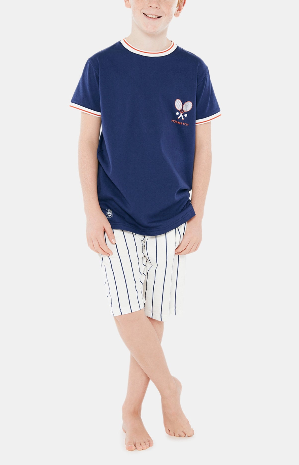 Pyjamatch Enfant Roland Garros Blanc et Ivoire 4