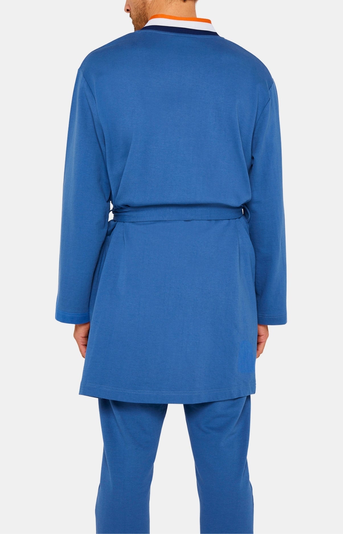 Robe de chambre Homme Coton Bleu 5