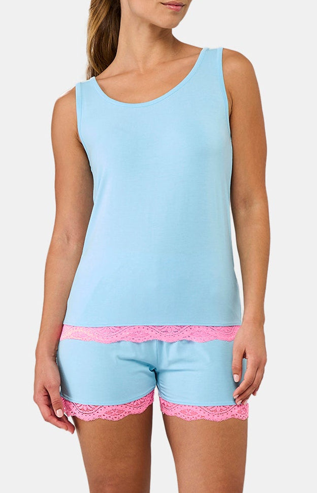 Short Femme Turquoise Bleu 1