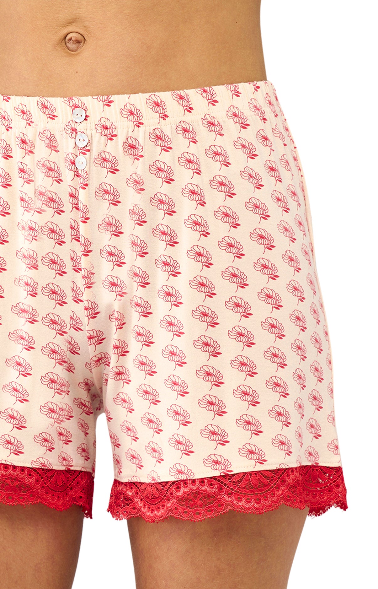 Short Femme Fleur safi Rose 5
