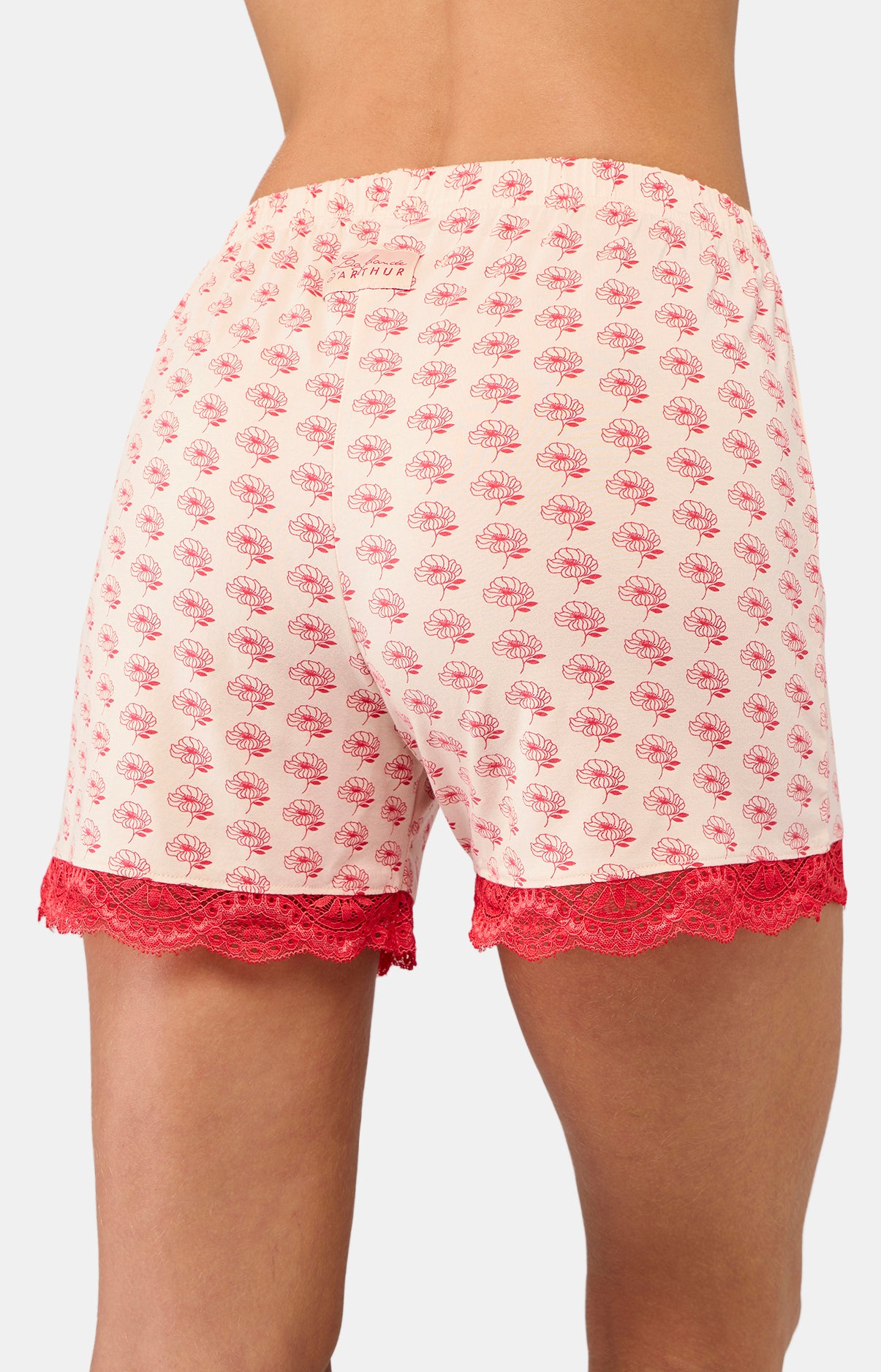 Short Femme Fleur safi Rose 6