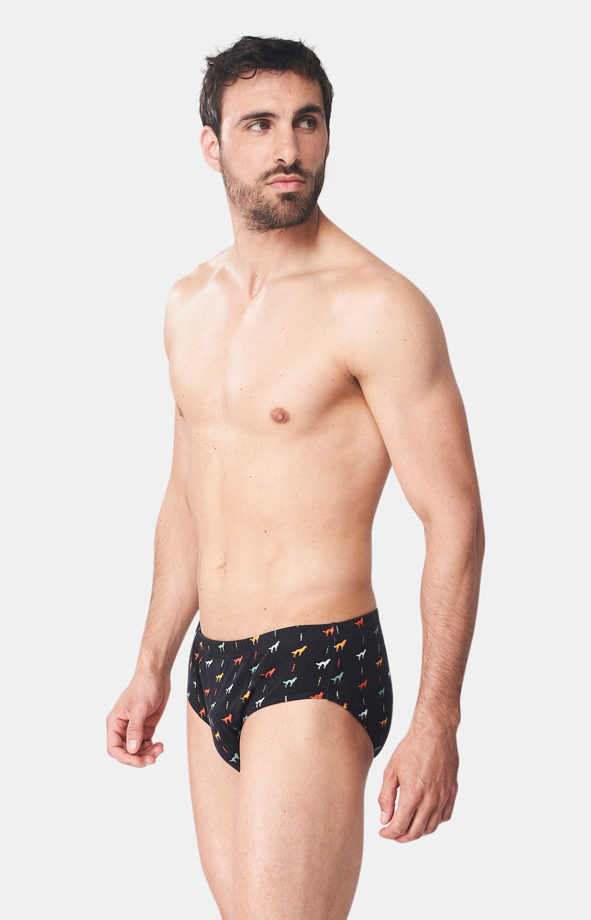 Slip Homme Jeune loup Noir 4
