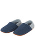 Chaussons Homme Cupro et Laine Bleu 1