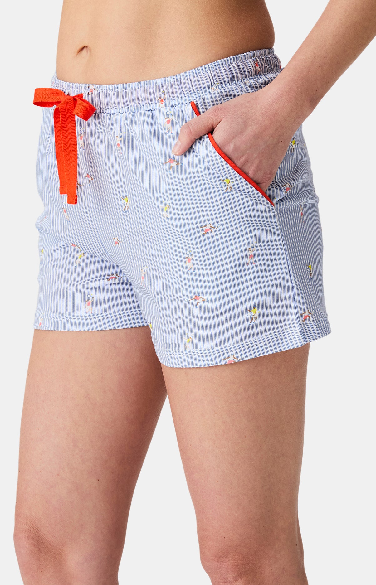Pyjashort Roland Garros tennis orange femme 4