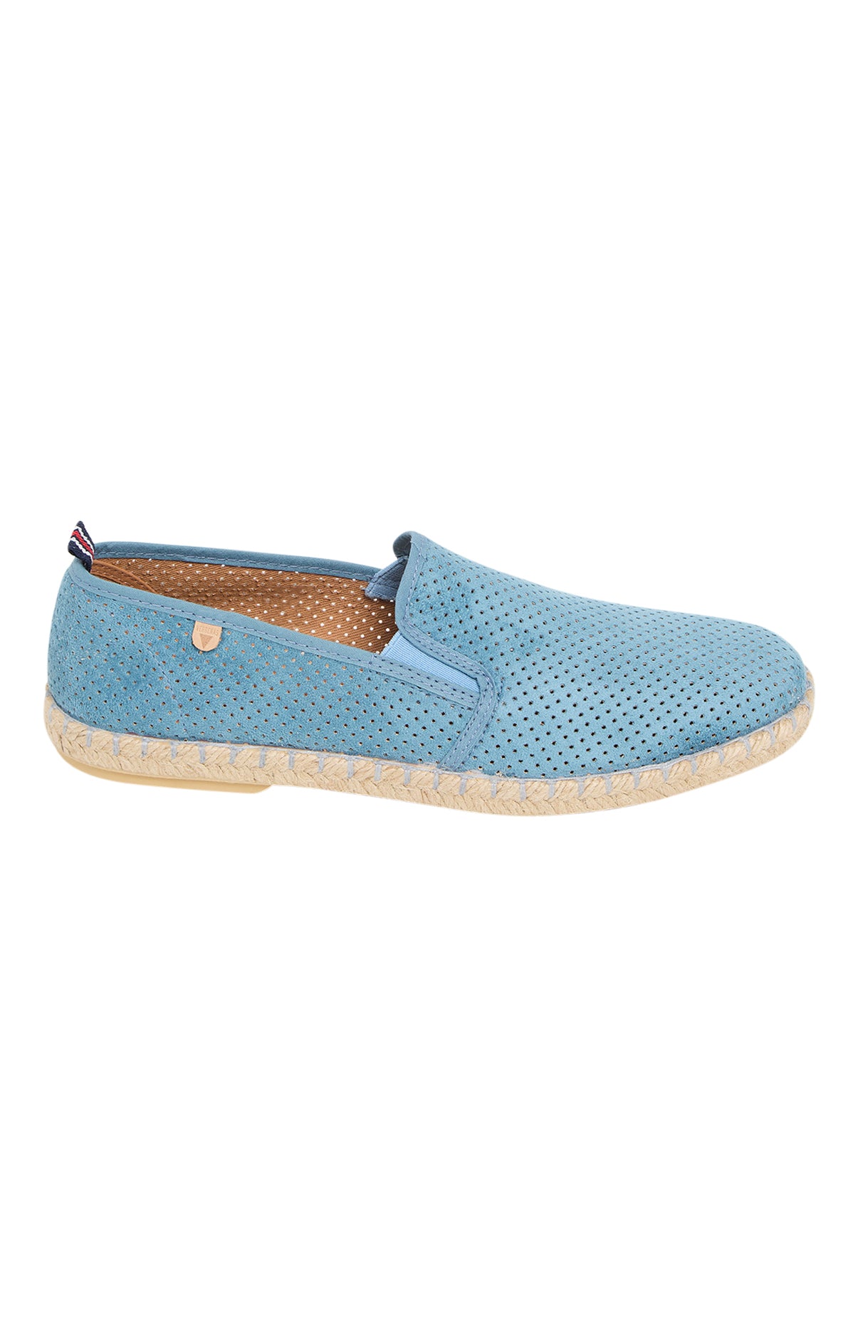Espadrilles en cuir bleu Homme 3