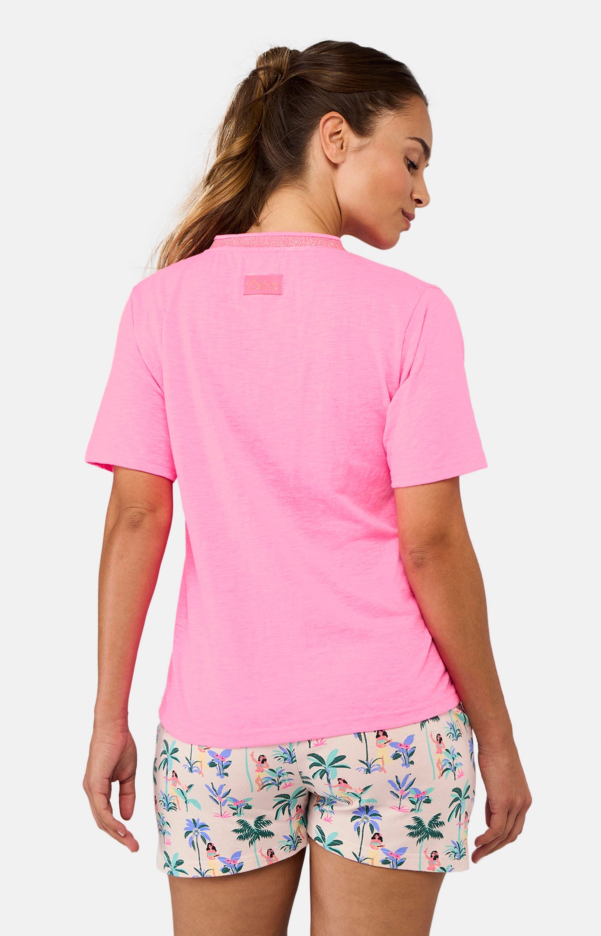 Tee-shirt Femme fluo Rose 6