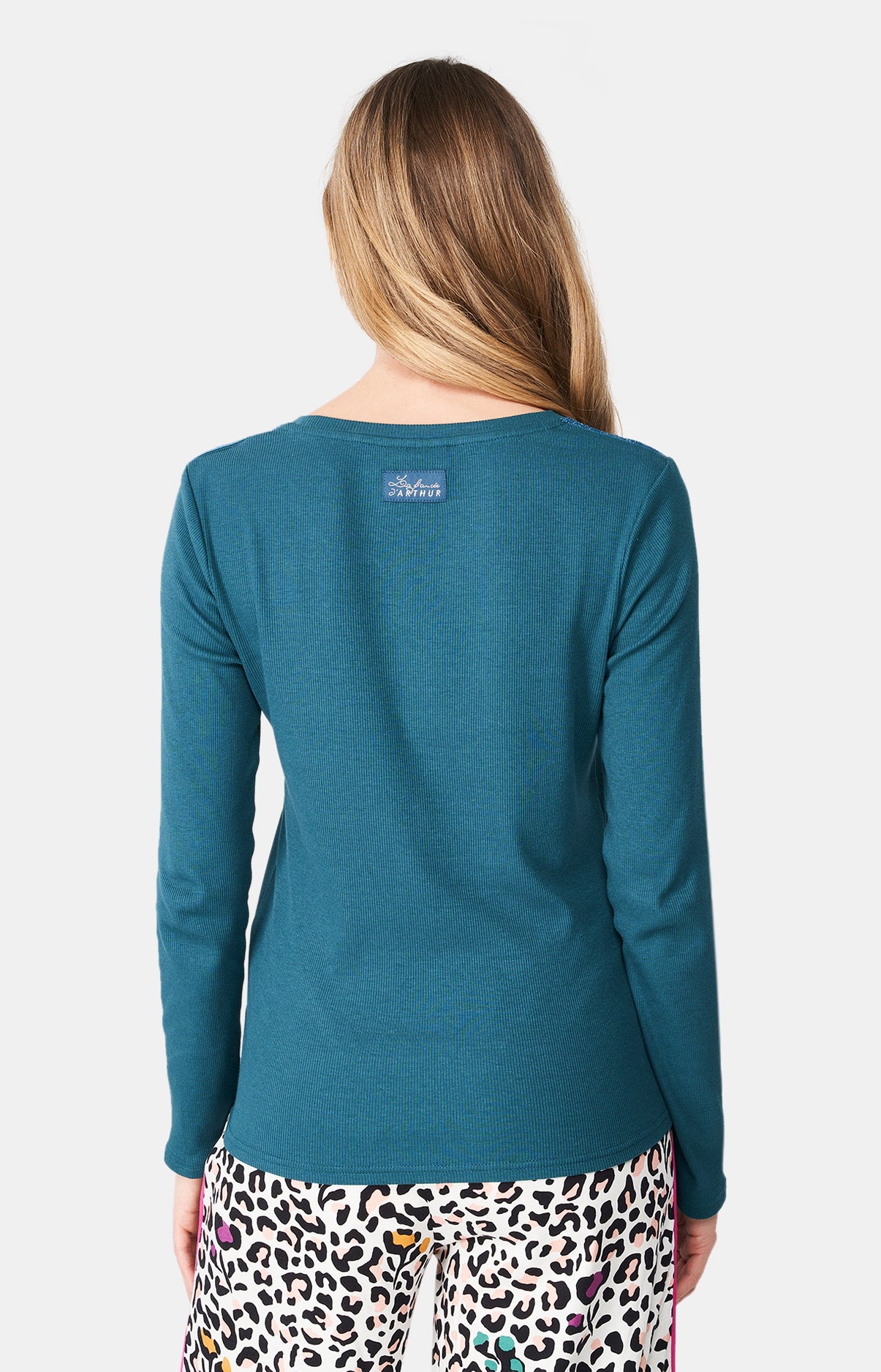 Tee-shirt Femme manches longues Bleu 5