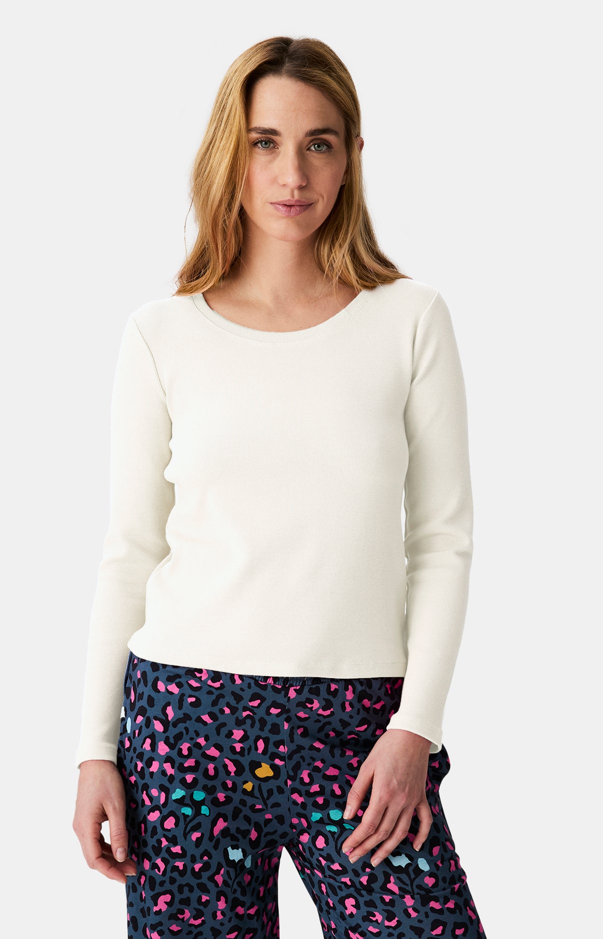 Hauts Femme shirt manches longues Crème IVOIRE 1