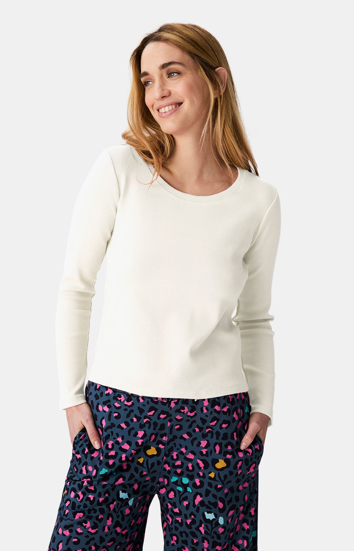 Hauts Femme shirt manches longues Crème IVOIRE 2