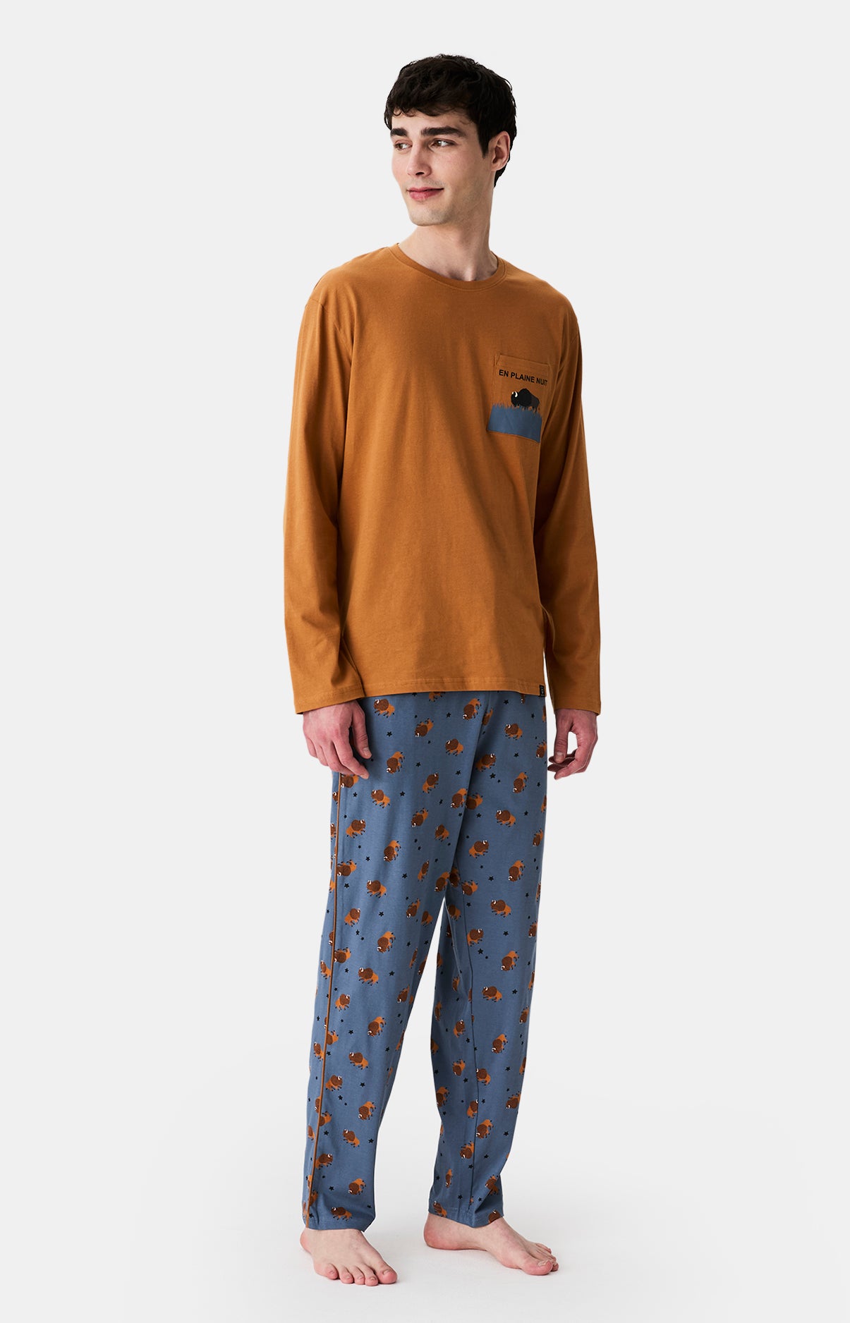 Pyjamas Homme En Plaine Nuit ARDOISE 4