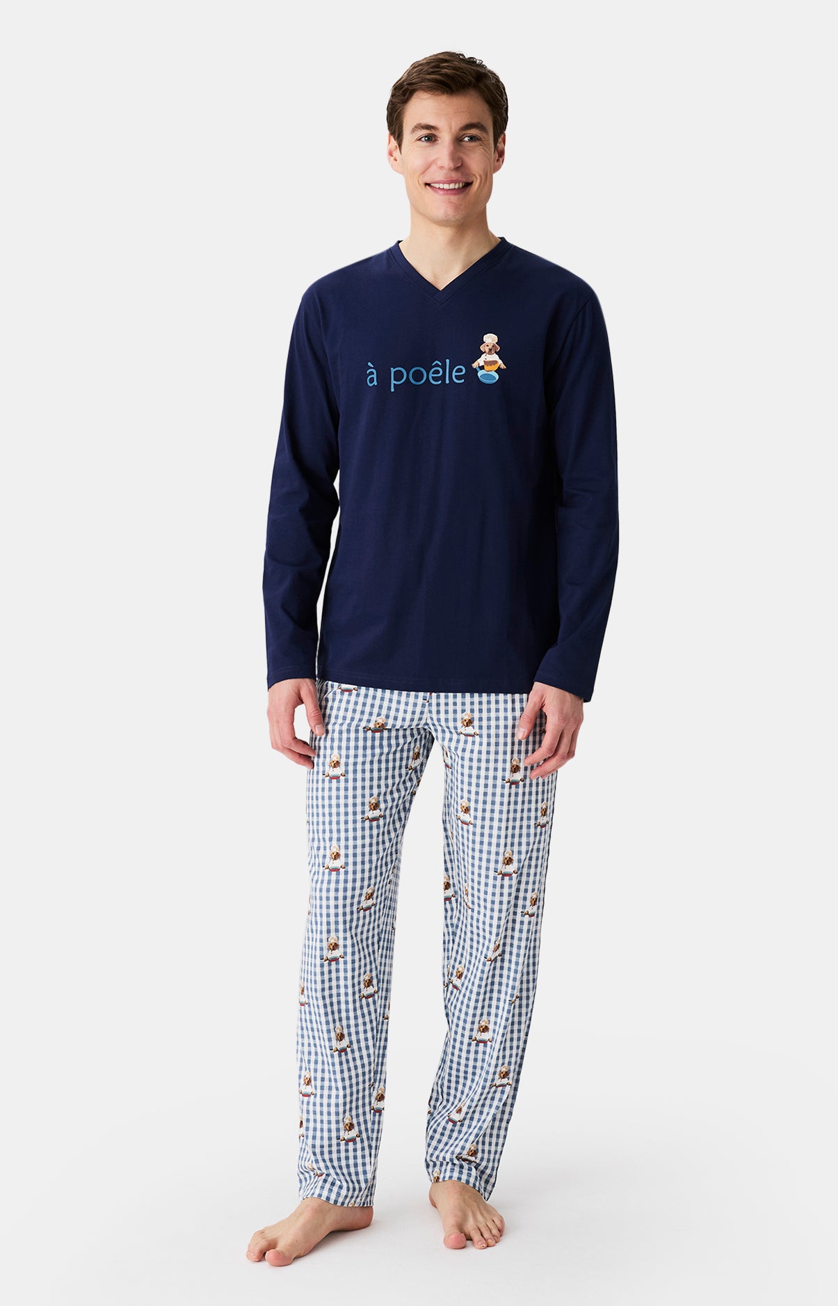 Pyjamas Homme A poêle GRIS 1