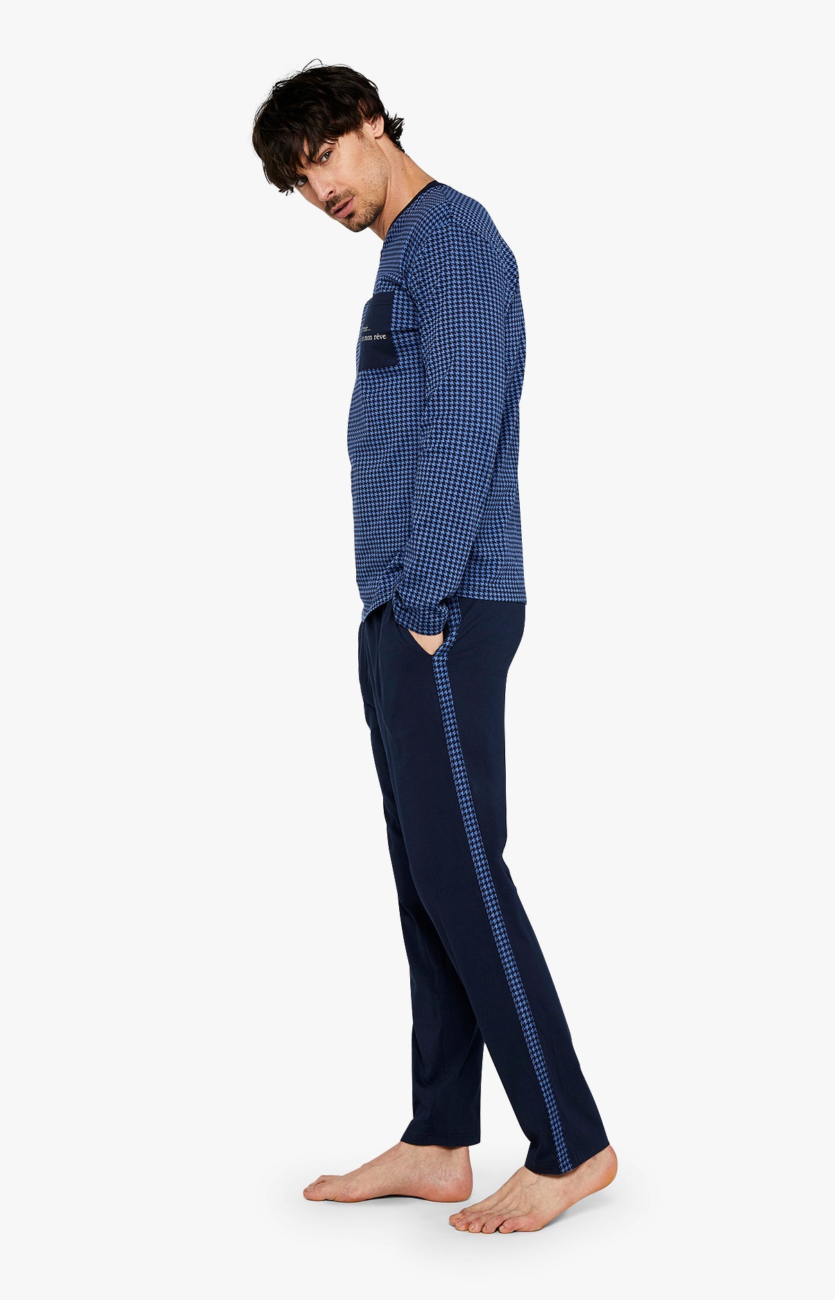 Pyjama long Homme Dormir Marine 4