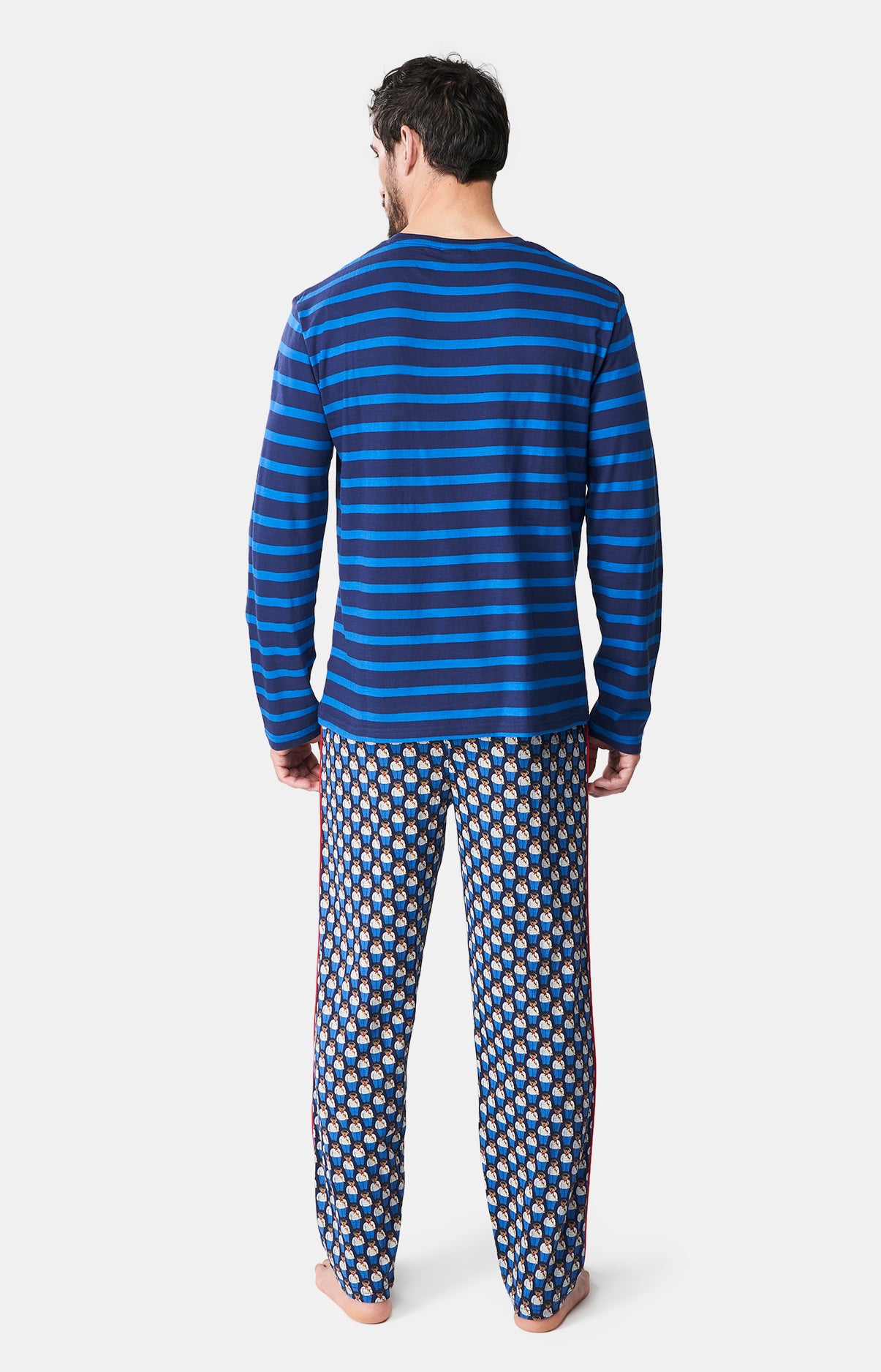 Pyjama long Femme Teddy In Paris Marine 11