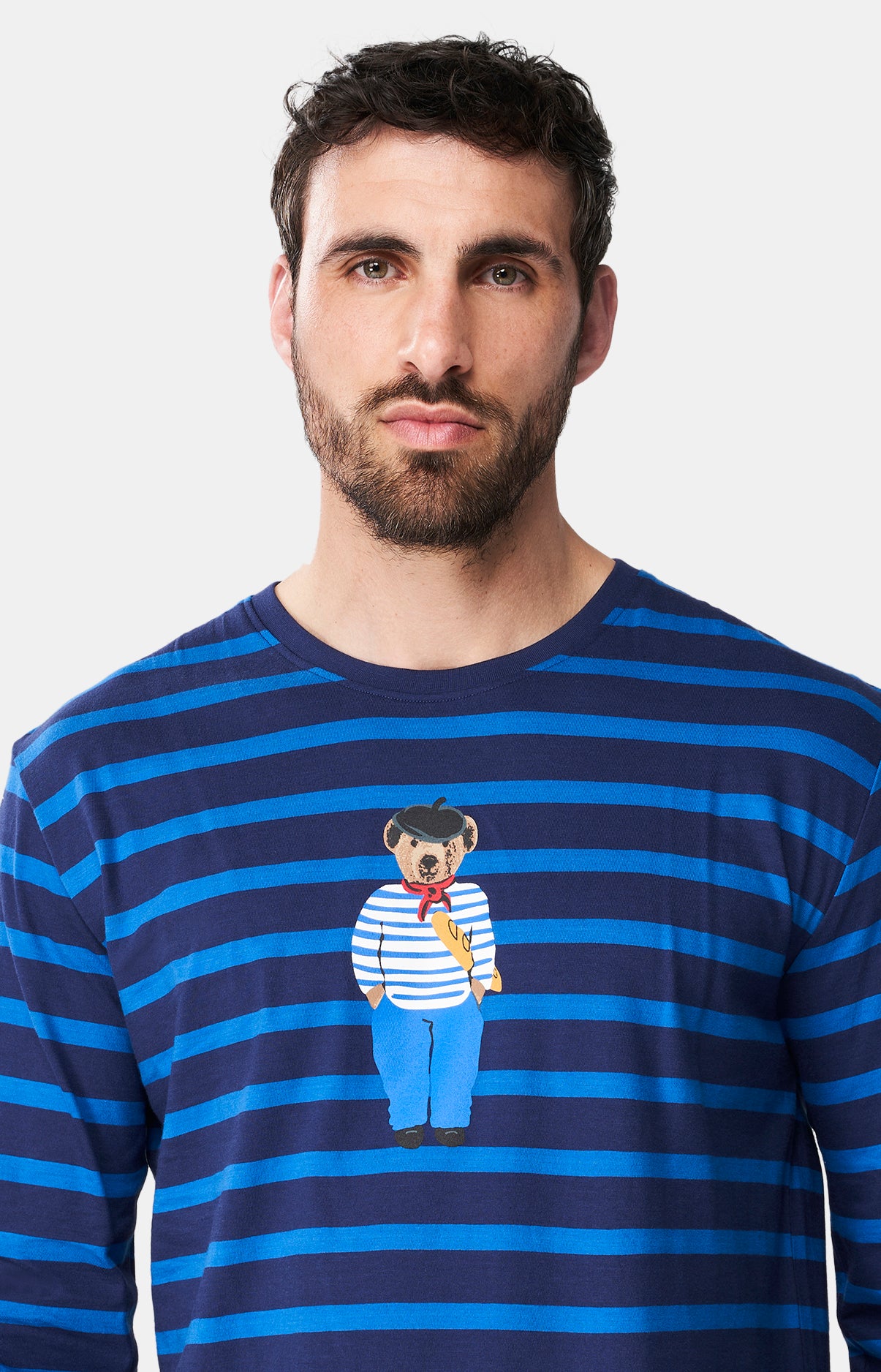Pyjama long Femme Teddy In Paris Marine 8