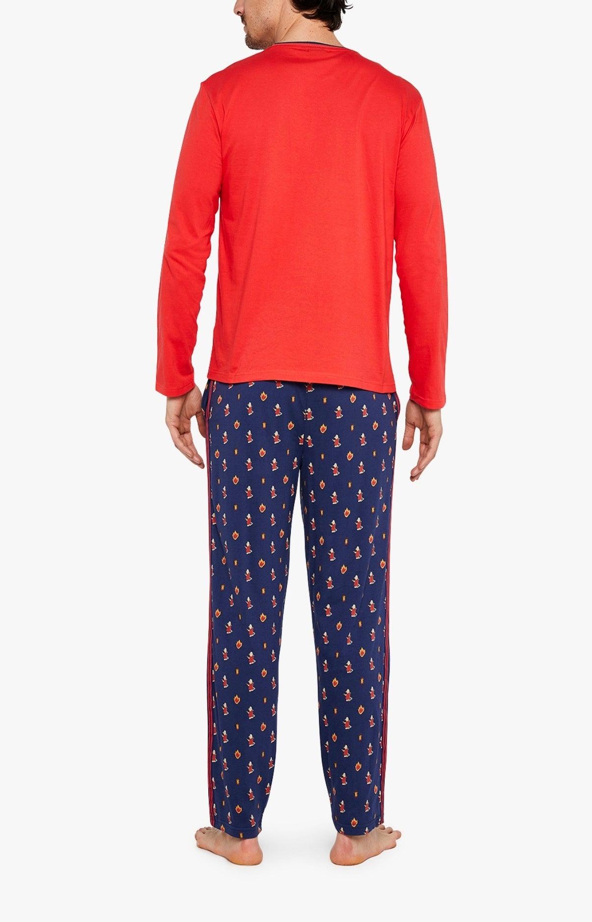 Pyjama long Homme On Fire Marine 5