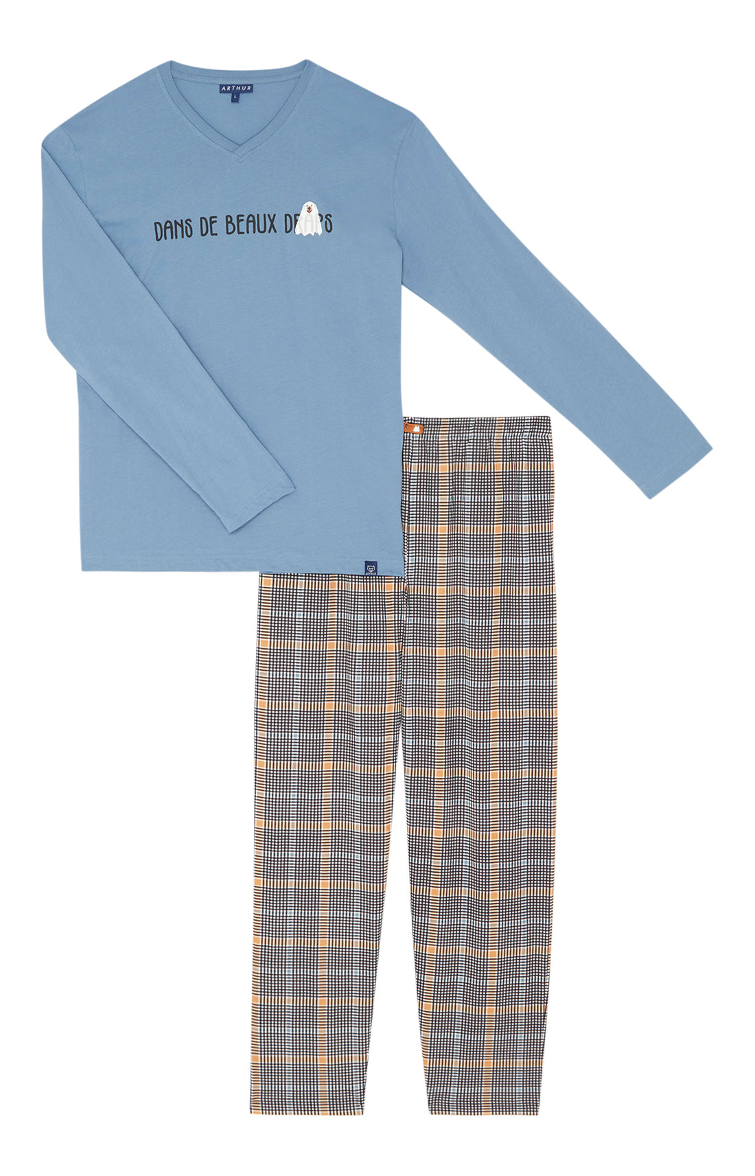 Pyjama long Femme Dans de beaux draps Noir 3