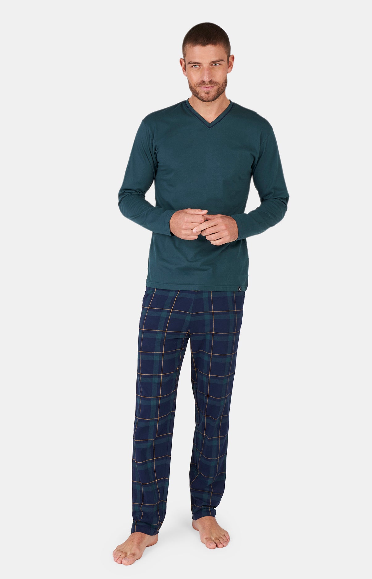 Pyjama long Homme tradi Multicolore 1