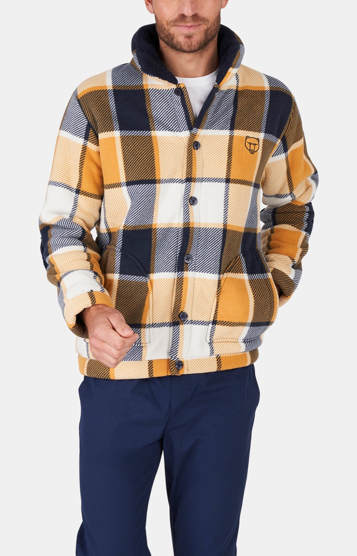 Veste Homme polaire Happy 40 Jaune 4