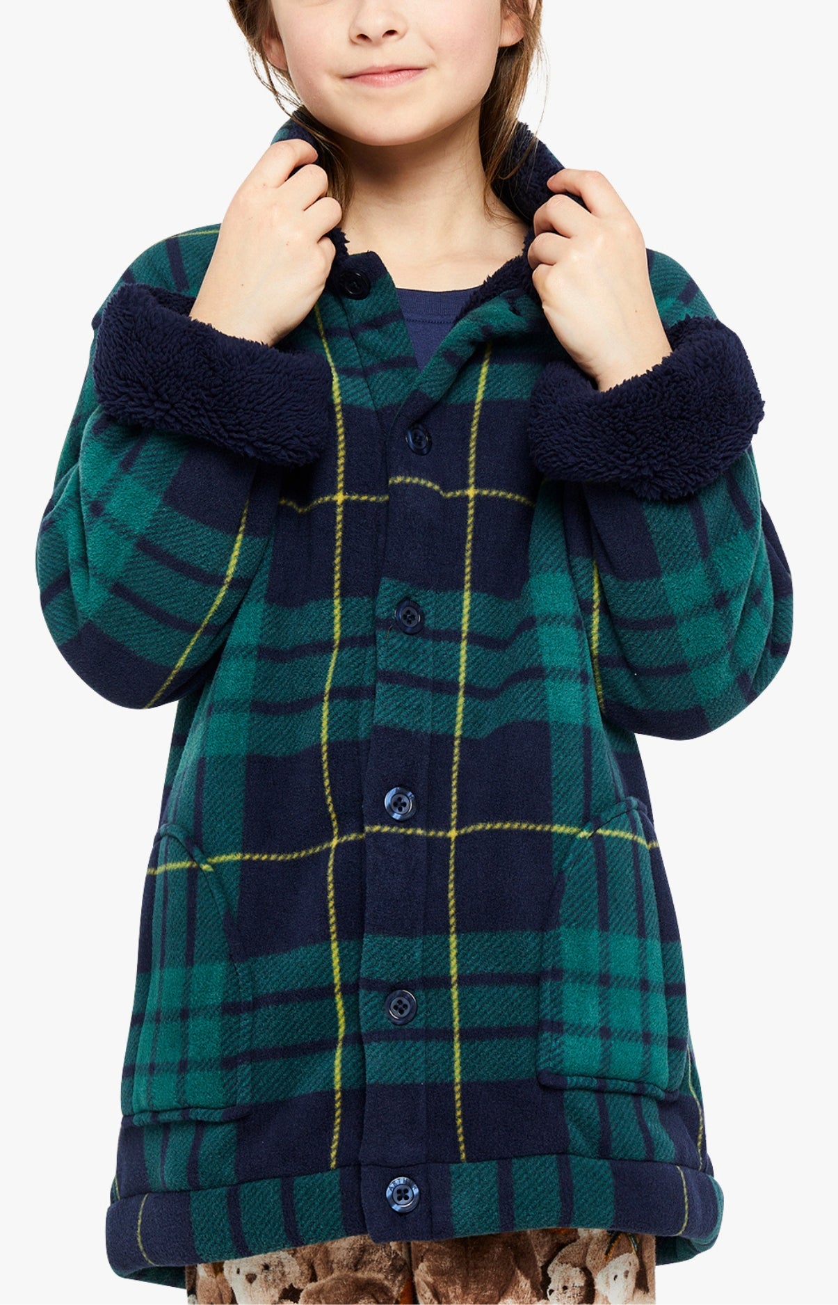 Veste Enfant Ecossais Vert 4