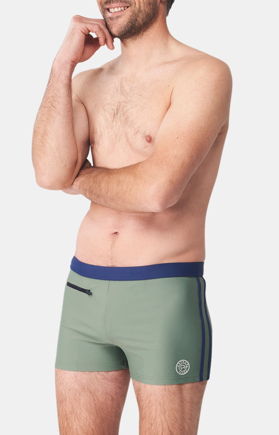 Boxer Homme de bain Vert 4