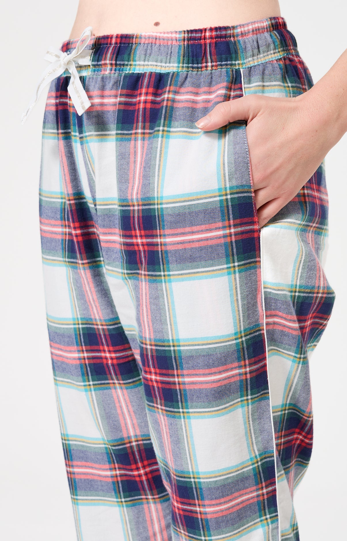 Bas de pyjama pantalon femme tartan chaud 5