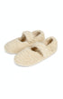 Chaussons Ballerine Fourrure Beige 1
