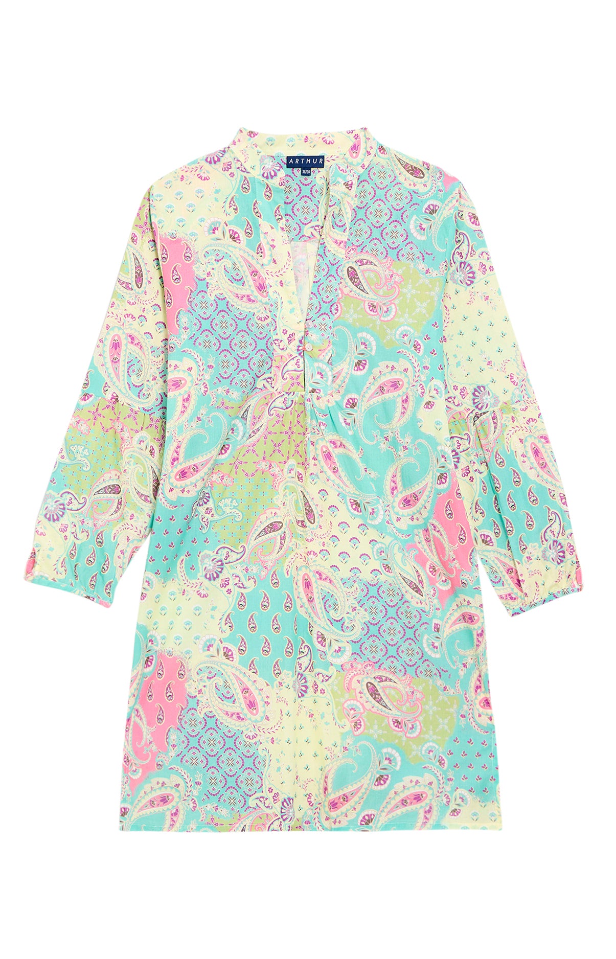 Liquette Femme Paisley Multicolore et Vert 3